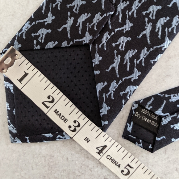 NWOT Mens / Teens 100% Silk LACROSSE Themed Neck Tie - Picture 4 of 4